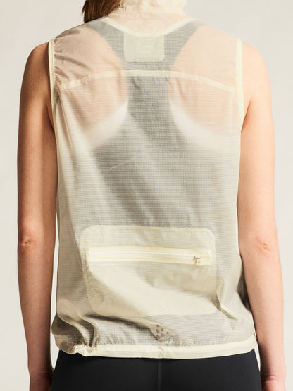 Women's Hypervent Light Running Wind Vest - Tofu Women's Jackets and Vests Craft Sportswear NA