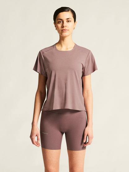 Women's Hypervent Tee - Potpurri Women's Tops, T's, and Tanks Craft Sportswear NA