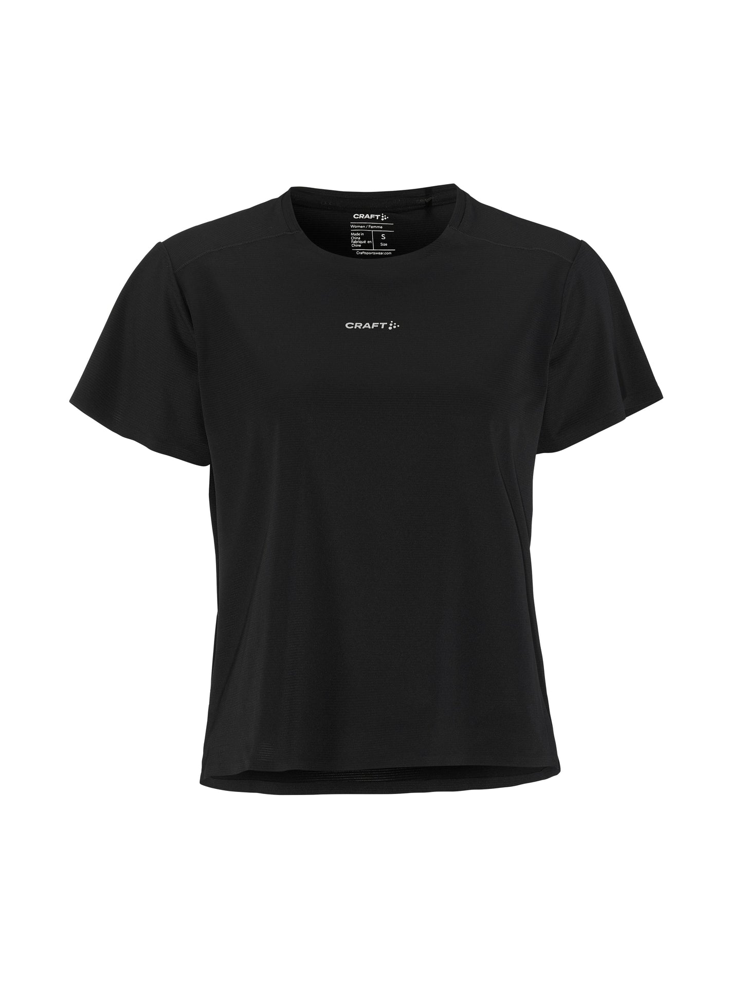 Women's Hypervent Running Tee - Black Women's Tops, T's, and Tanks Craft Sportswear NA