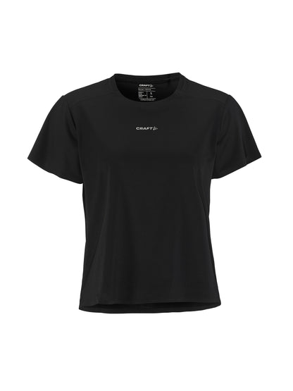 Women's Hypervent Running Tee - Black Women's Tops, T's, and Tanks Craft Sportswear NA