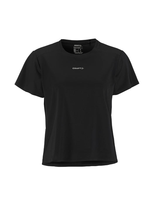 Women's Hypervent Running Tee - Black Women's Tops, T's, and Tanks Craft Sportswear NA