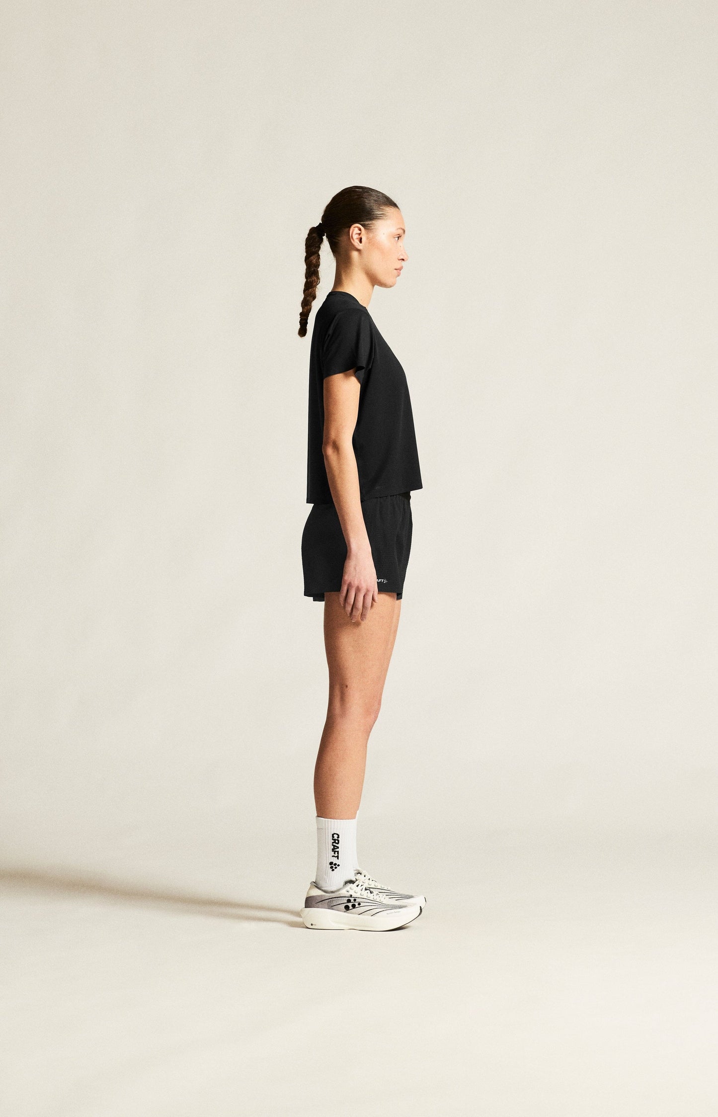 Women's Hypervent Running Tee - Black Women's Tops, T's, and Tanks Craft Sportswear NA