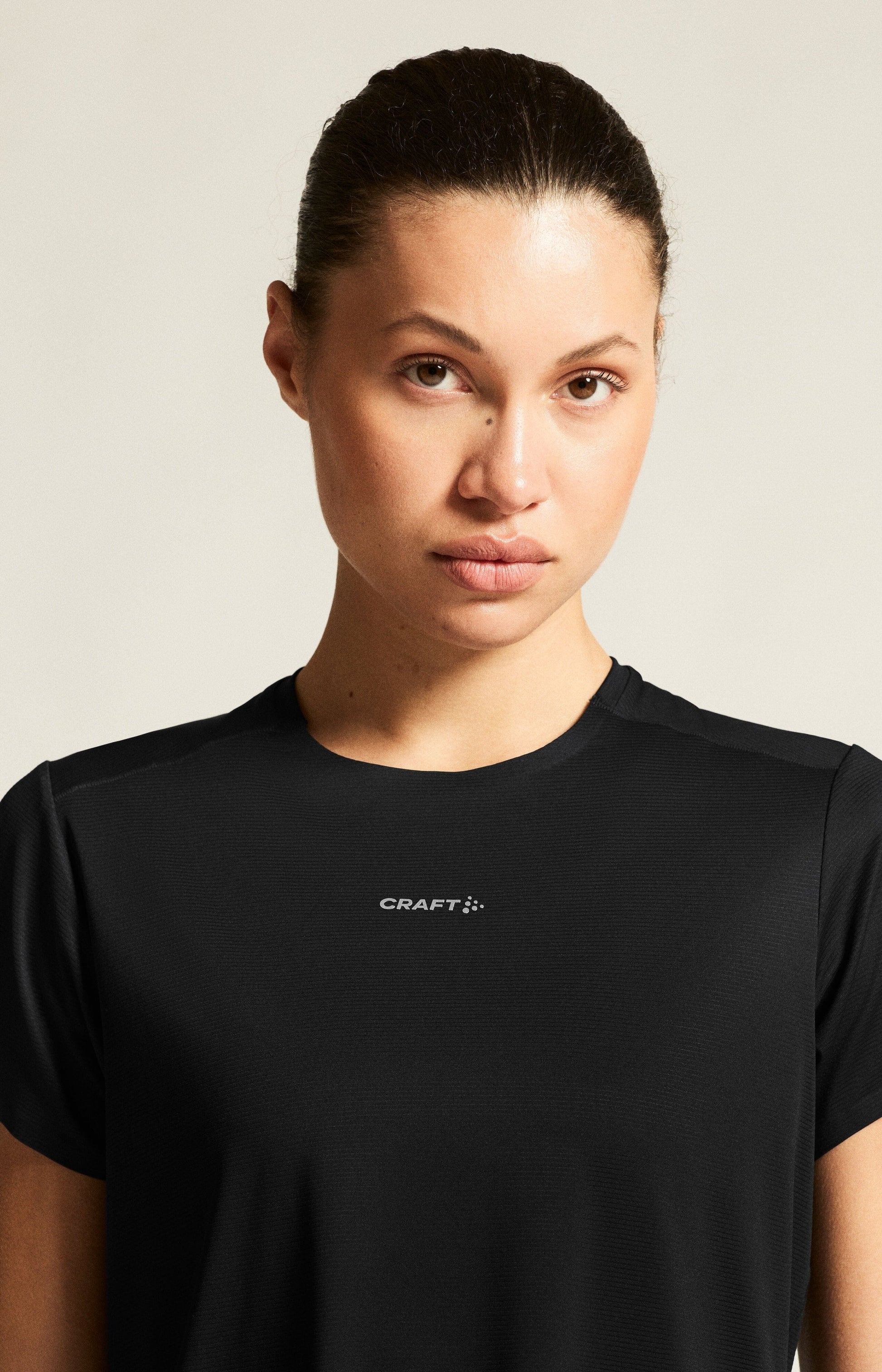 Women's Hypervent Running Tee - Black Women's Tops, T's, and Tanks Craft Sportswear NA