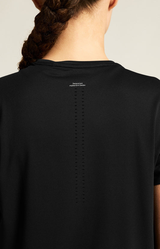 Women's Hypervent Running Tee - Black Women's Tops, T's, and Tanks Craft Sportswear NA