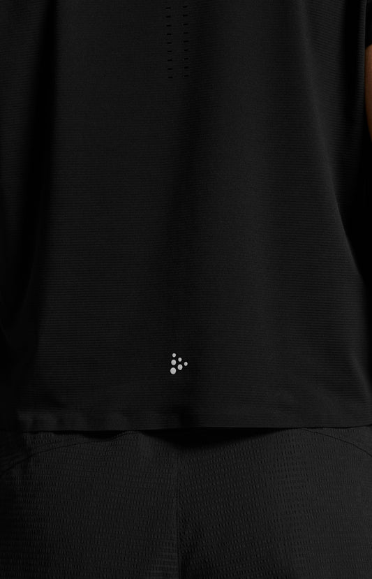 Women's Hypervent Running Tee - Black Women's Tops, T's, and Tanks Craft Sportswear NA