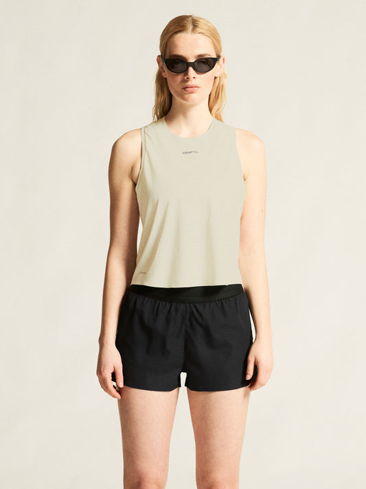 Women's Hypervent Singlet - Tofu Women's Tops, T's, and Tanks Craft Sportswear NA