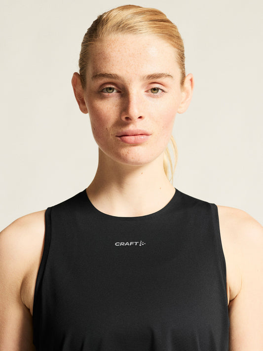 Women's Hypervent Singlet - Black Women's Tops, T's, and Tanks Craft Sportswear NA