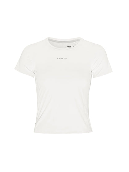 Women's Hypervent Cropped Tee - White Women's Tops, T's, and Tanks Craft Sportswear NA