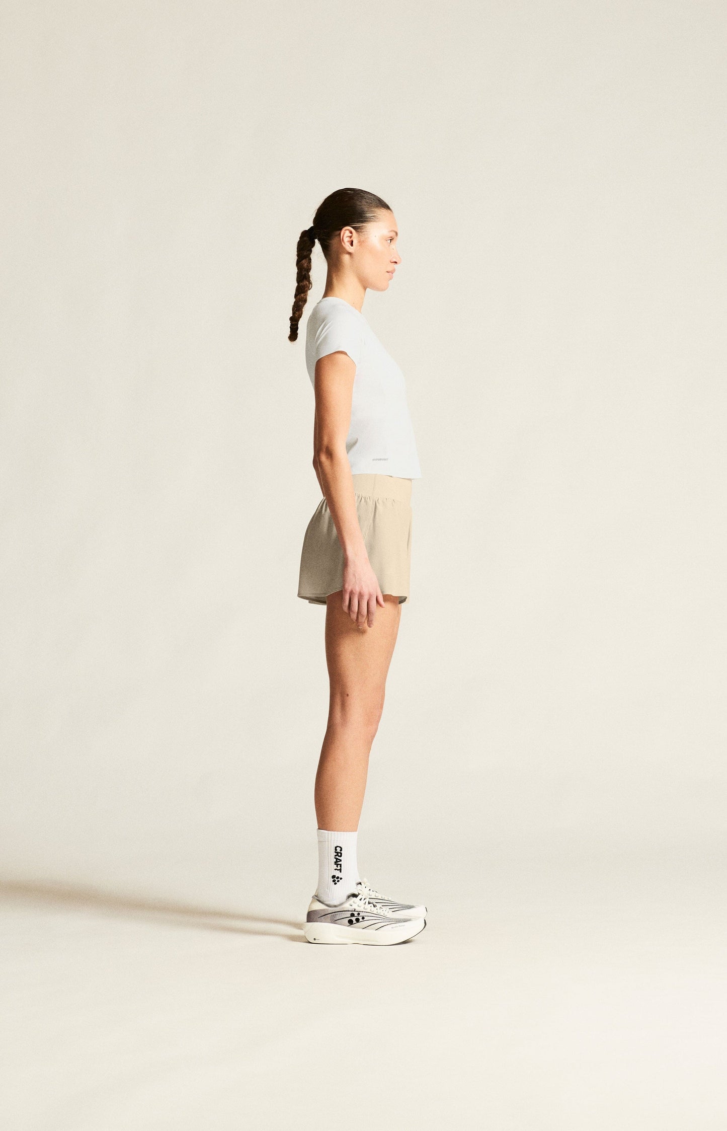 Women's Hypervent Cropped Tee - White Women's Tops, T's, and Tanks Craft Sportswear NA