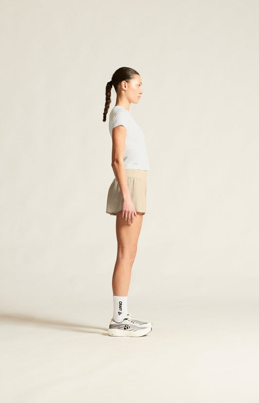 Women's Hypervent Cropped Tee - White Women's Tops, T's, and Tanks Craft Sportswear NA