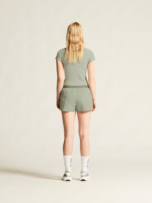 Women's Hypervent Cropped Tee - Pigeon Women's Tops, T's, and Tanks Craft Sportswear NA