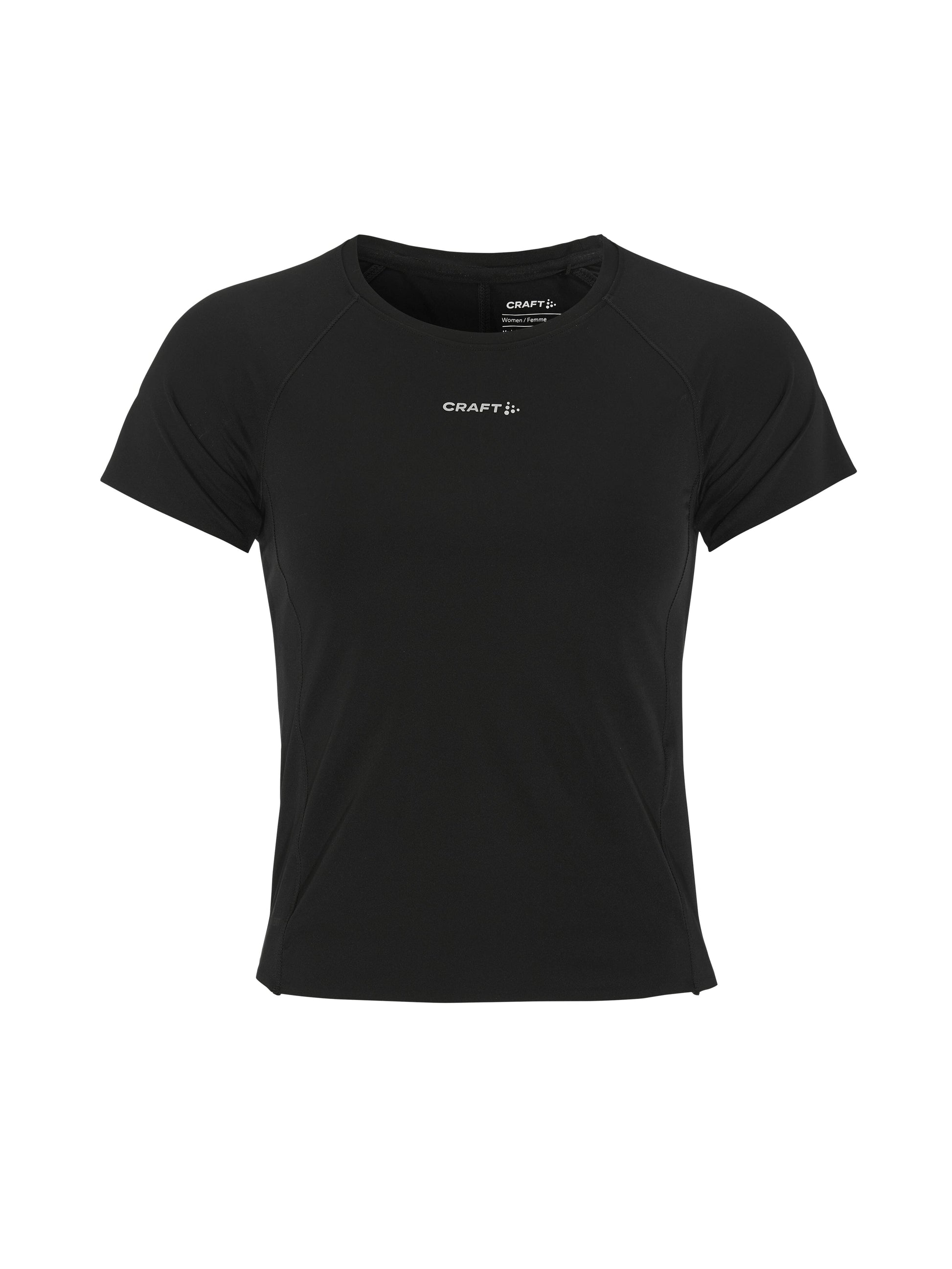 Women's Hypervent Cropped Tee - Black Women's Tops, T's, and Tanks Craft Sportswear NA