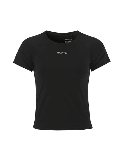 Women's Hypervent Cropped Tee - Black Women's Tops, T's, and Tanks Craft Sportswear NA