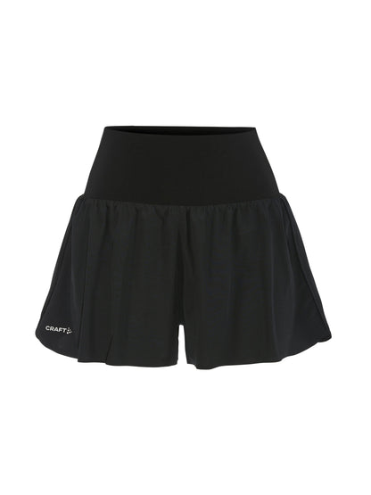 Women's Hypervent Wide Shorts - Black Women's Shorts, Skirts, and Dresses Craft Sportswear NA