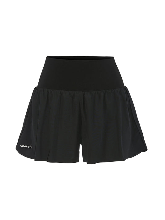 Women's Hypervent Wide Shorts - Black Women's Shorts, Skirts, and Dresses Craft Sportswear NA