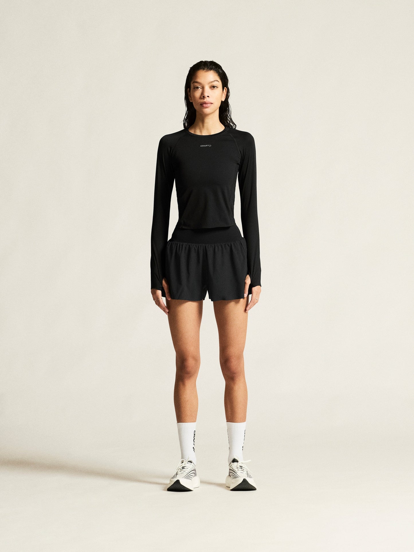 Women's Hypervent Wide Shorts - Black Women's Shorts, Skirts, and Dresses Craft Sportswear NA