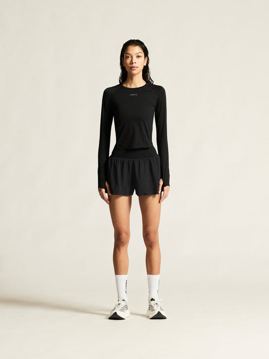 Women's Hypervent Wide Shorts - Black Women's Shorts, Skirts, and Dresses Craft Sportswear NA