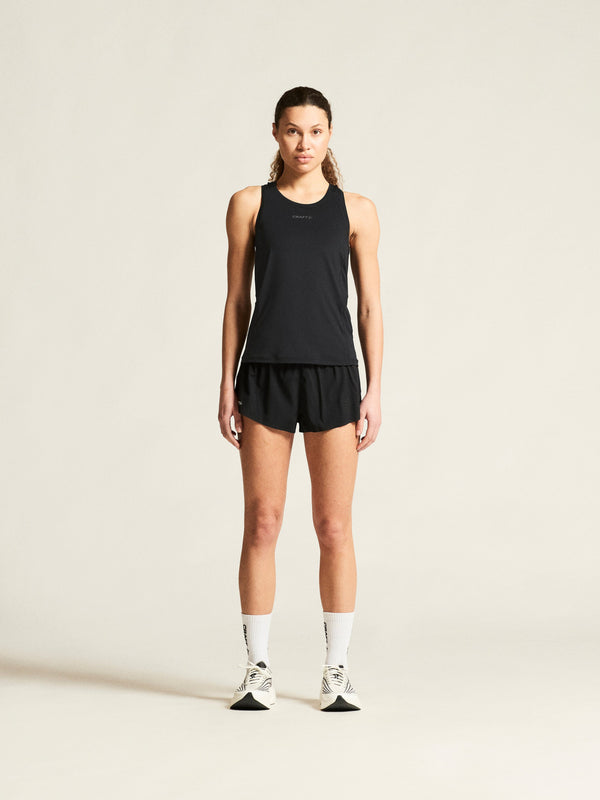 Women's Race Day Running Split Shorts 2 - Black