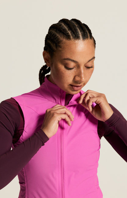 Women's Endur Light Wind Vest - Magenta