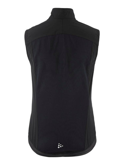 Women's Endur Light Wind Vest - Black Women's Jackets and Vests Craft Sportswear NA