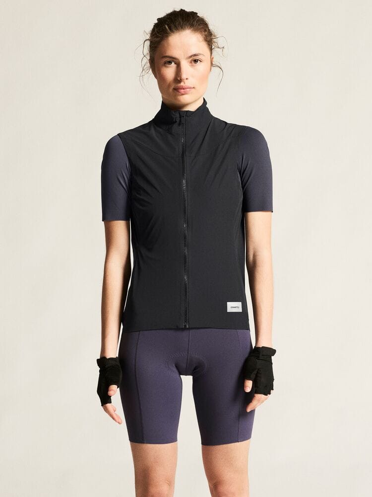 Women's Endur Light Wind Vest - Black Women's Jackets and Vests Craft Sportswear NA