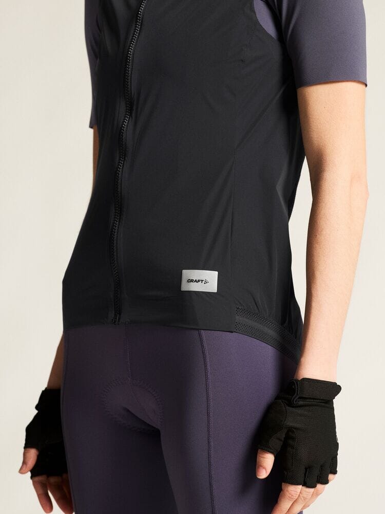 Women's Endur Light Wind Vest - Black Women's Jackets and Vests Craft Sportswear NA
