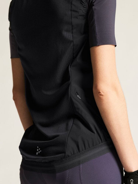 Women's Endur Light Wind Vest - Black Women's Jackets and Vests Craft Sportswear NA