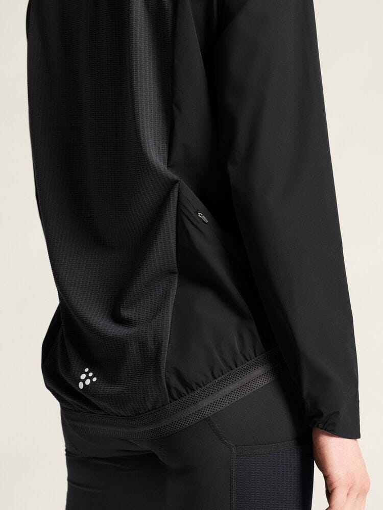 Women's Endur Light Wind Jacket - Black Craft Sportswear NA