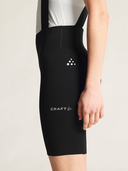 Women's Endur Bib Cycling Shorts C2 - Black Women's Shorts, Skirts, and Dresses Craft Sportswear NA