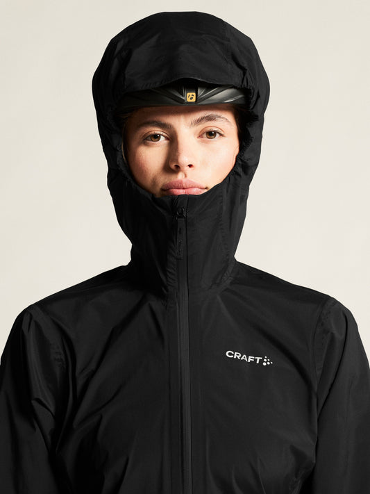 Women's Everyday Cycling Hydro Jacket - Black Women's Jackets and Vests Craft Sportswear NA