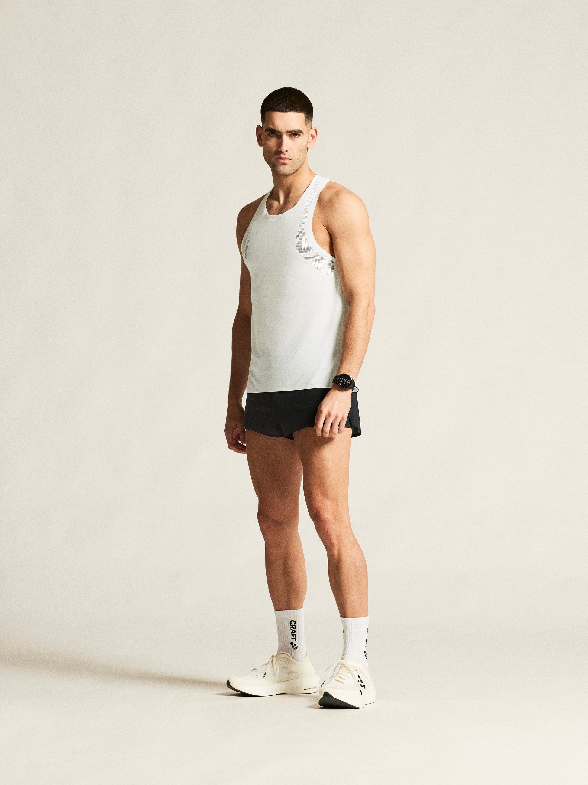 Men's Race Day Singlet 2 - White Men's Tops, T's, and Tanks Craft Sportswear NA