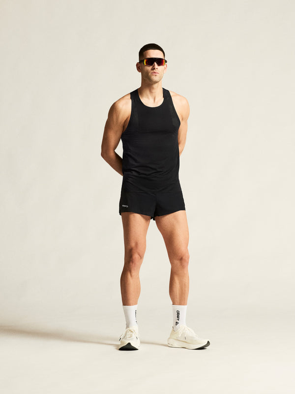 Men's Race Day Running Singlet 2 - Black