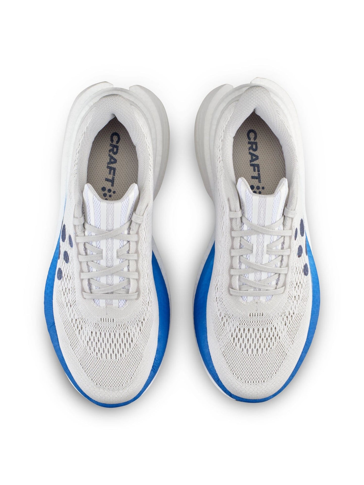 Men's Atmosfär 1 Running Shoe - White/Contrast Blue Craft Sportswear NA