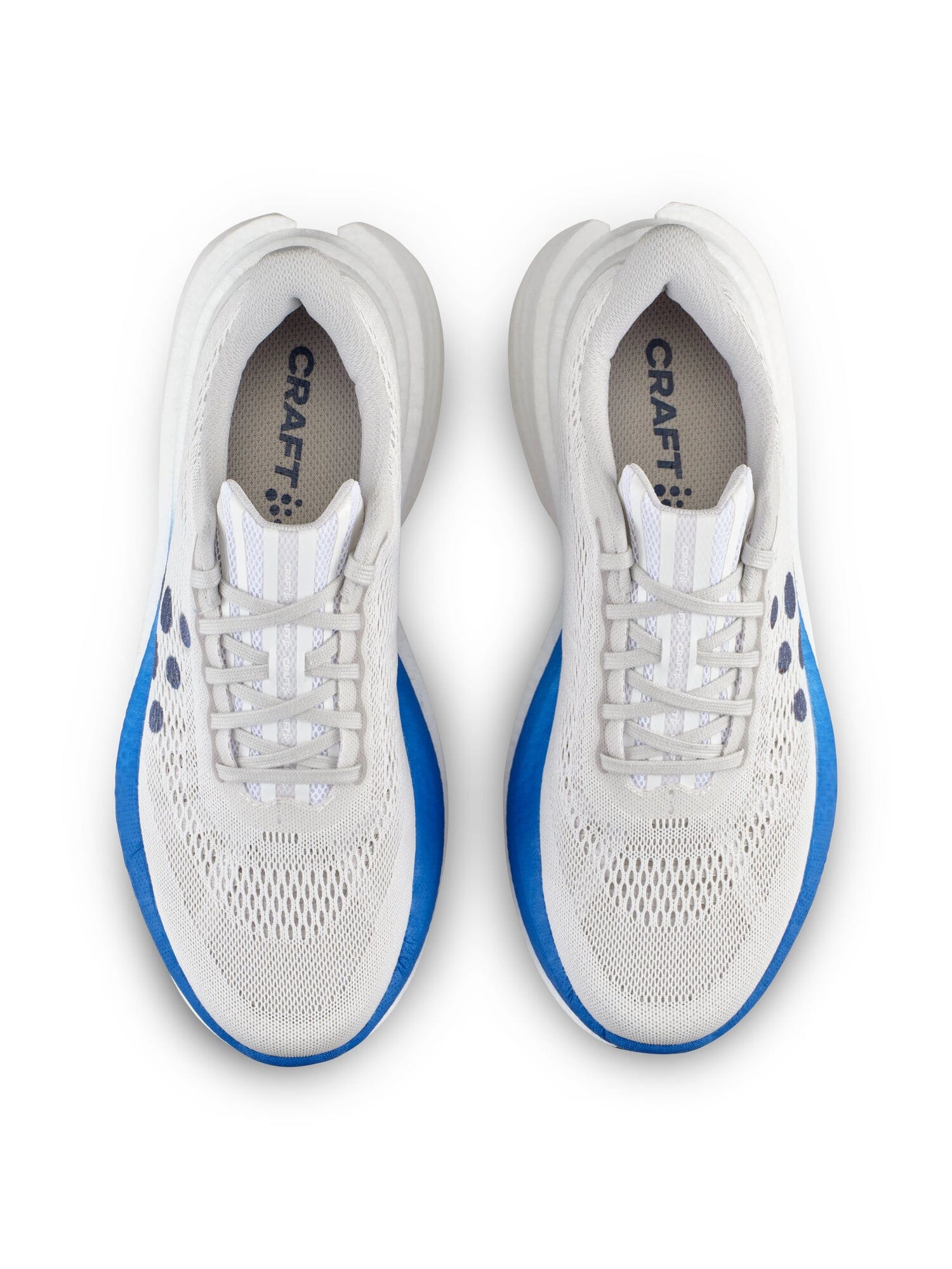 Men's Atmosfär 1 Running Shoe - White/Contrast Blue Craft Sportswear NA