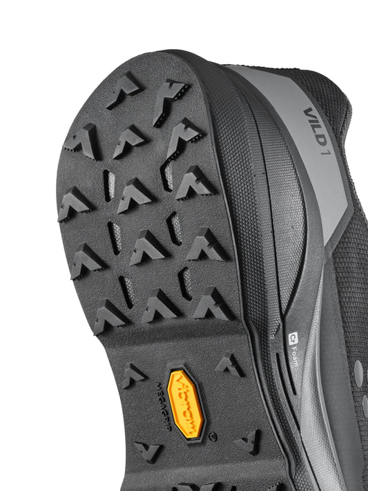 Men's Vild 1 Running Shoe - Black/Grey Footwear Craft Sportswear NA