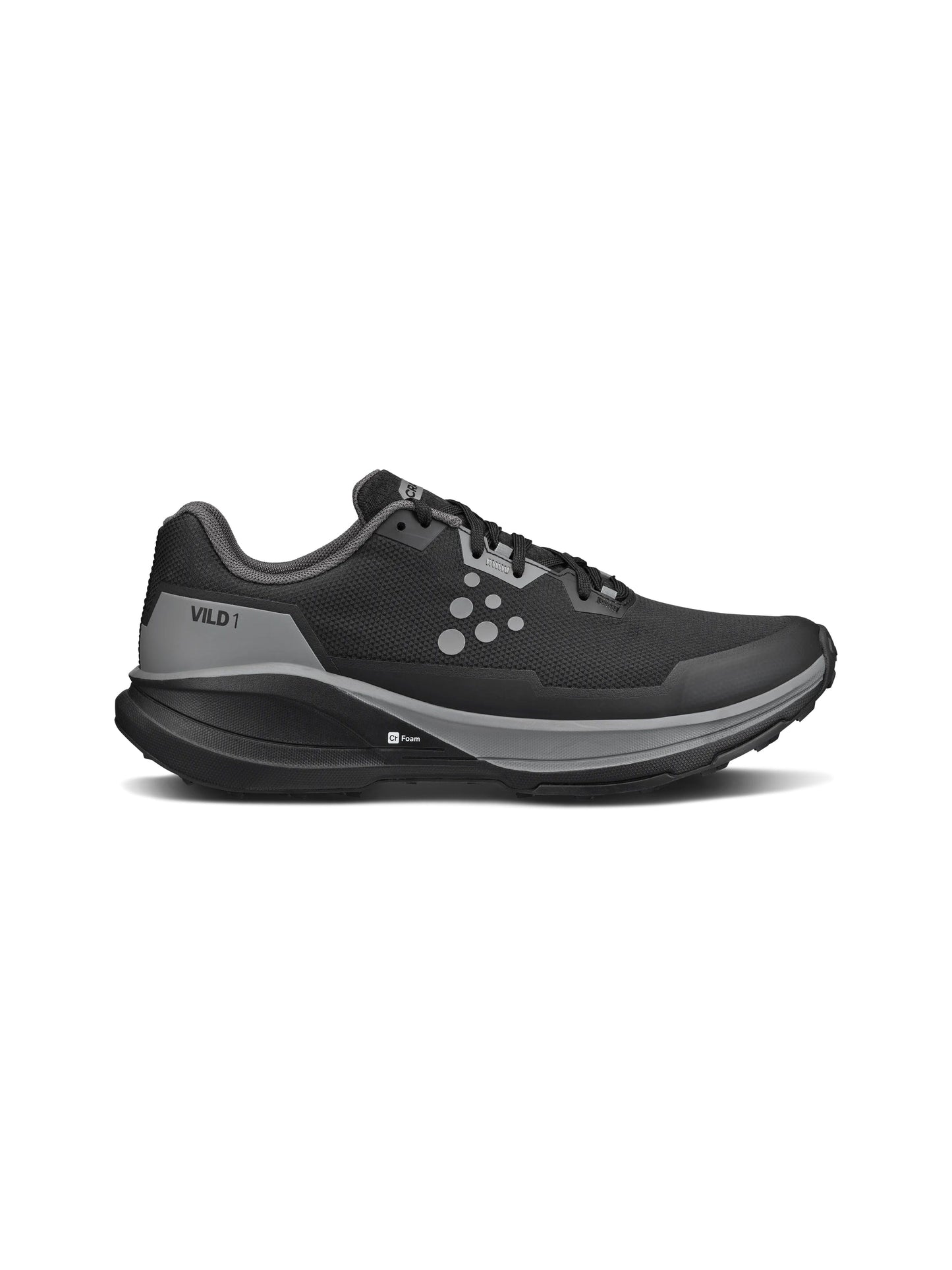 Men's Vild 1 Running Shoe - Black/Grey Footwear Craft Sportswear NA