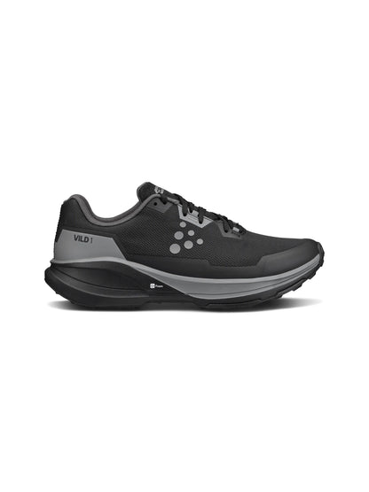 Men's Vild 1 Running Shoe - Black/Grey Footwear Craft Sportswear NA