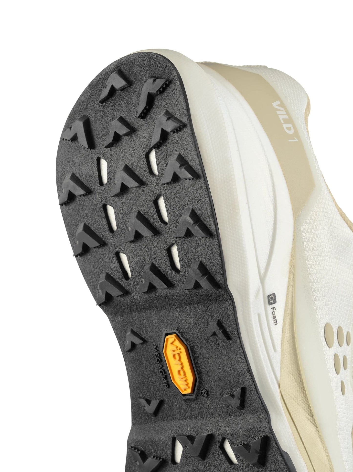 Women's Vild 1 Running Shoe - Ash White/Contrast Beige Craft Sportswear NA