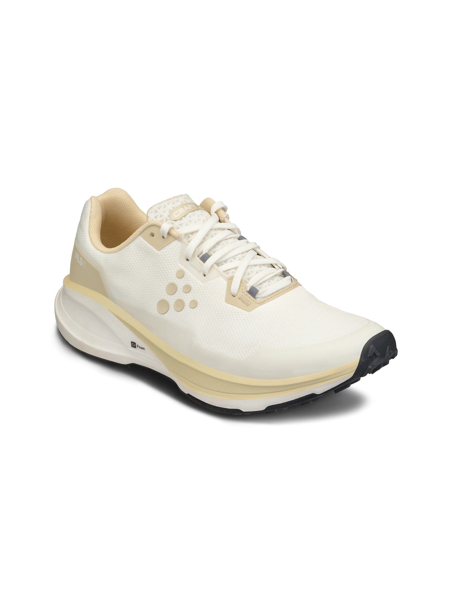 Women's Vild 1 Running Shoe - Ash White/Contrast Beige Craft Sportswear NA