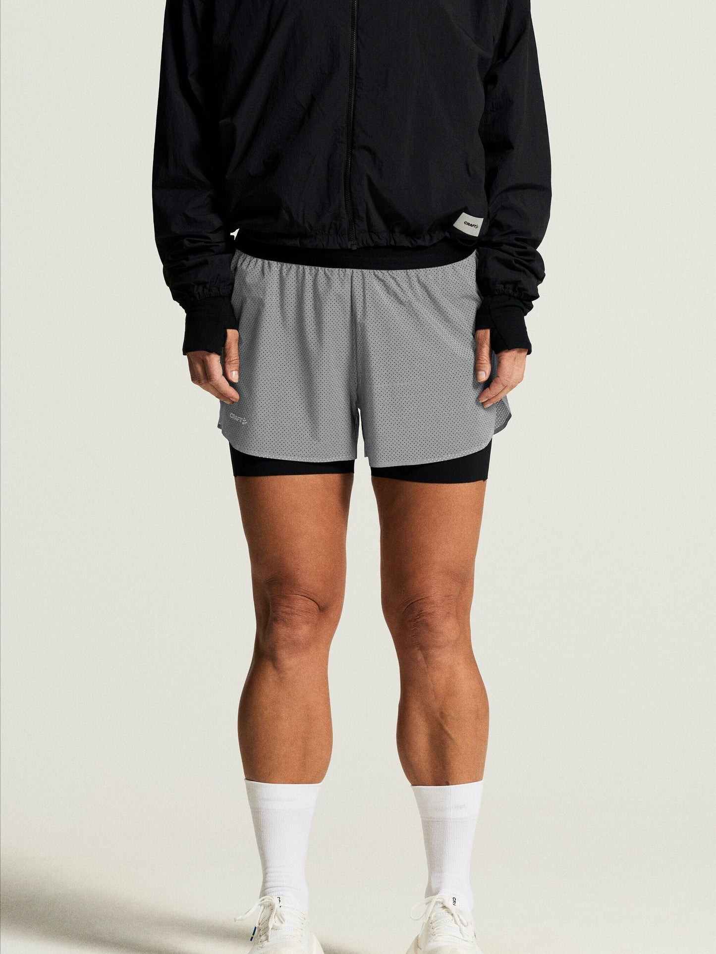 Women's Reflective Shorts - Silver Craft Sportswear NA