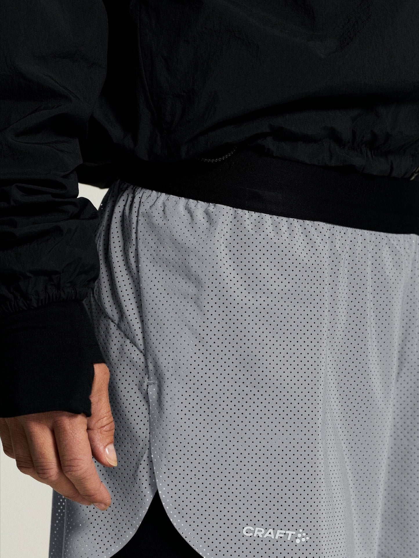 Women's Reflective Shorts - Silver Craft Sportswear NA