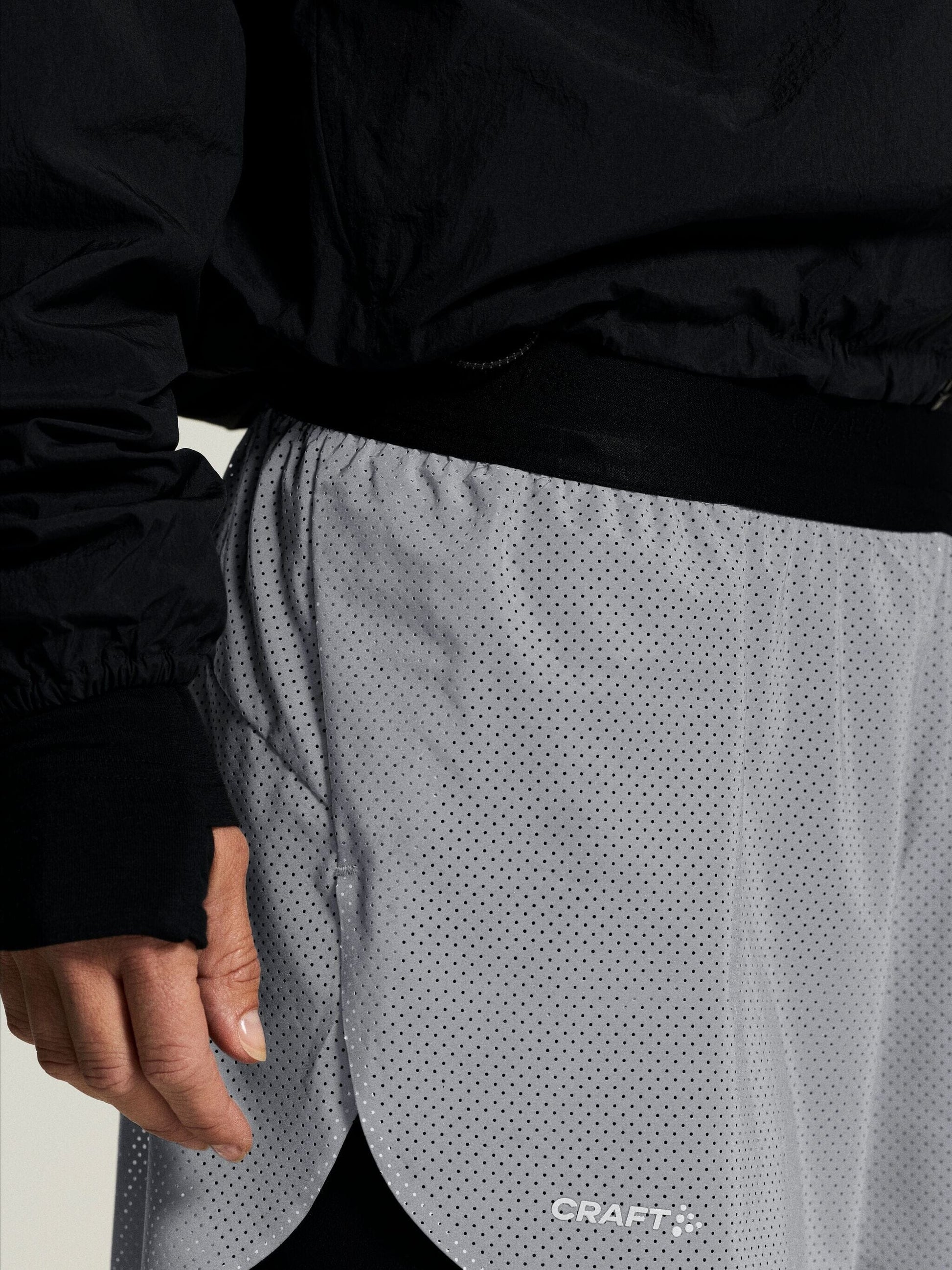Women's Reflective Shorts - Silver Craft Sportswear NA