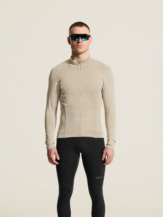 Men's SubZ Cycling LS Jersey 2 - Plaster Men's Tops, T's, and Tanks Craft Sportswear NA