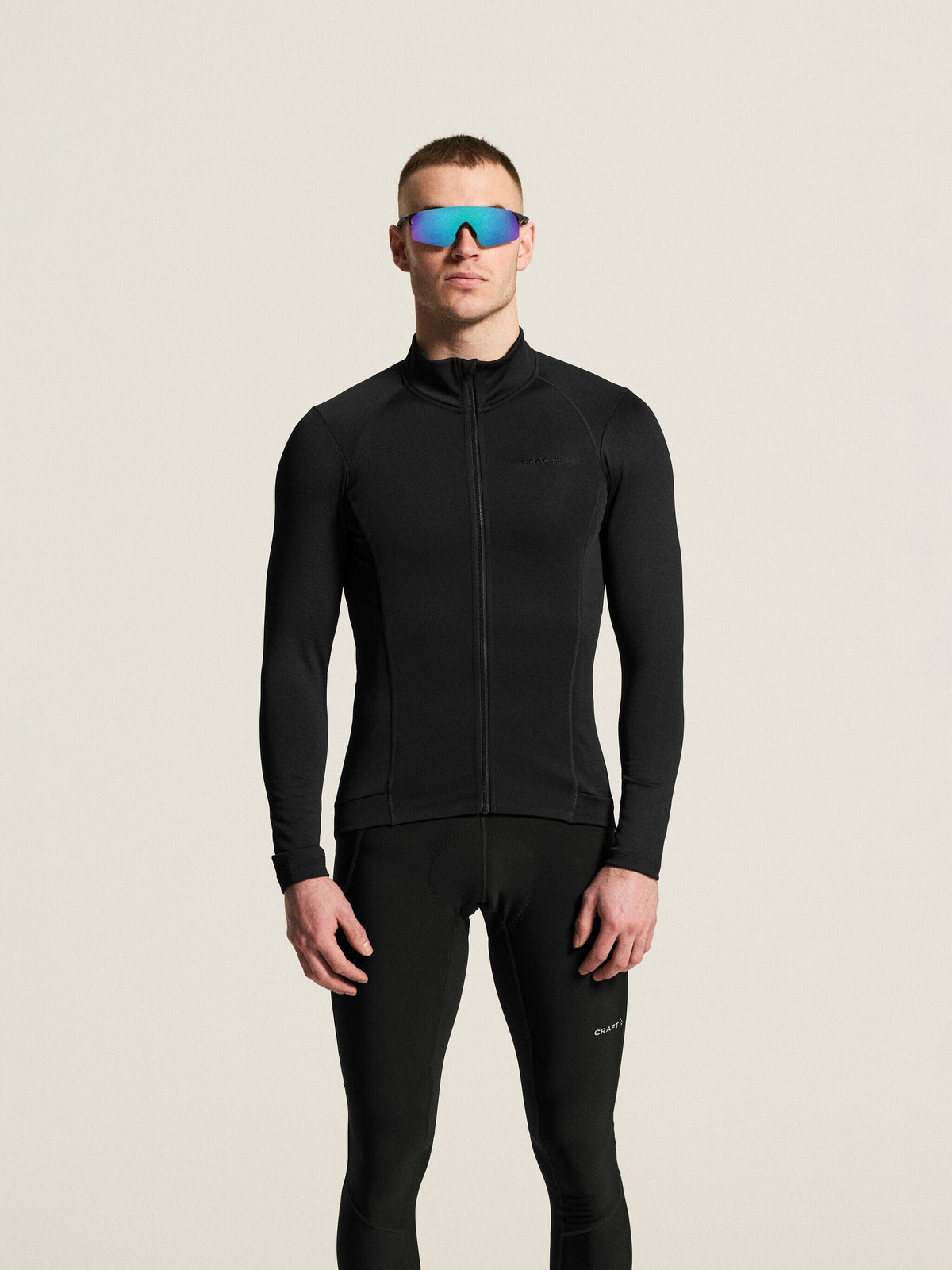 Men's SubZ Cycling LS Jersey 2 - Black Men's Tops, T's, and Tanks Craft Sportswear NA