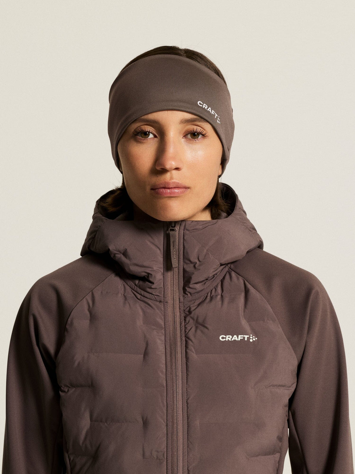 Windblock Fleece Headband 2 - Plum Taupe Craft Sportswear NA