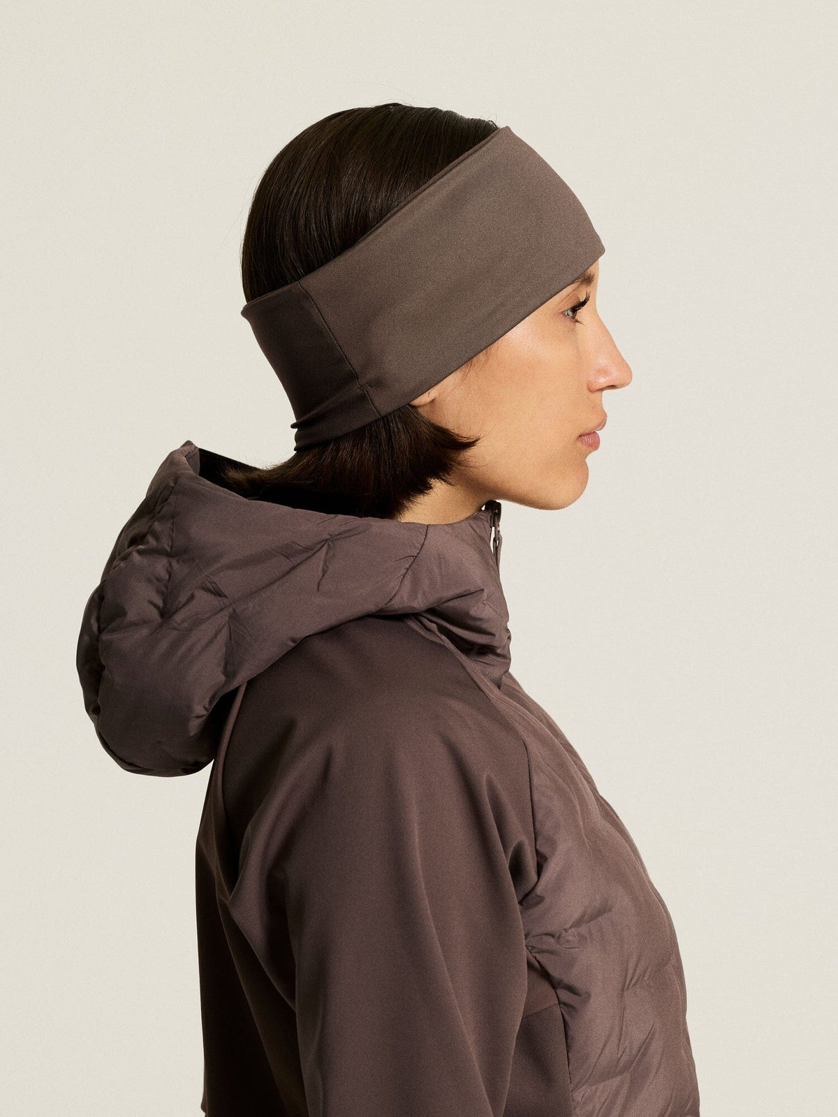 Windblock Fleece Headband 2 - Plum Taupe Craft Sportswear NA