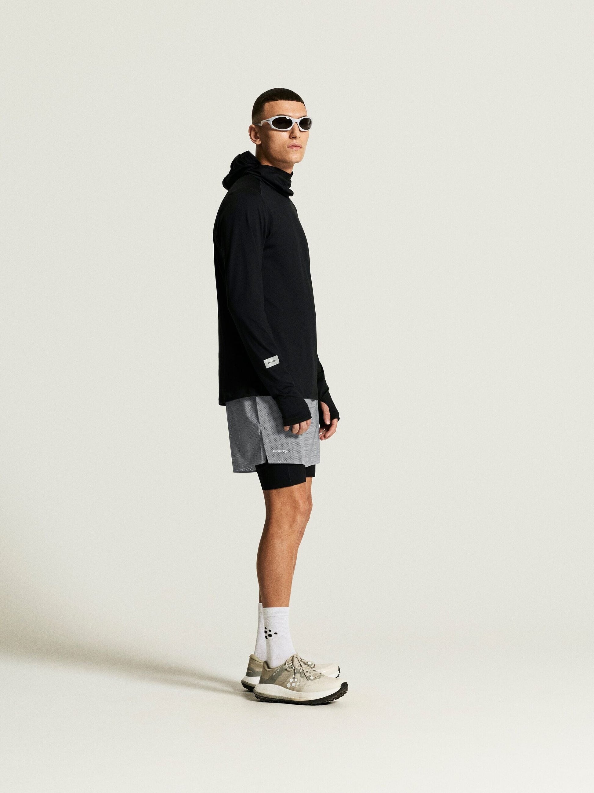 Men's Reflective Shorts - Silver Craft Sportswear NA