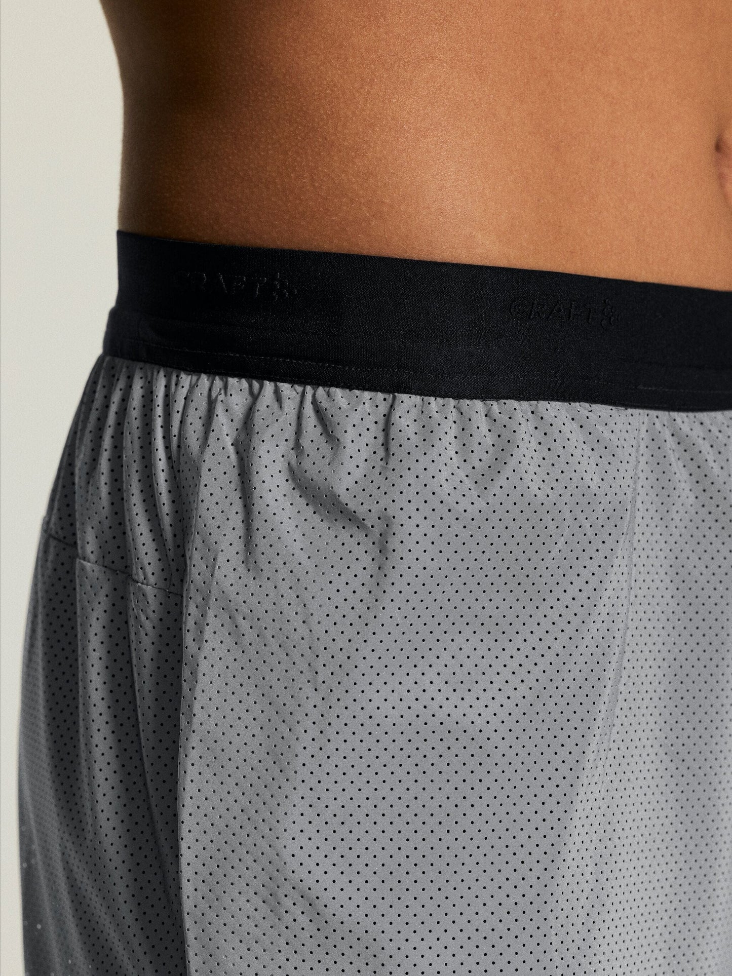 Men's Reflective Shorts - Silver Craft Sportswear NA