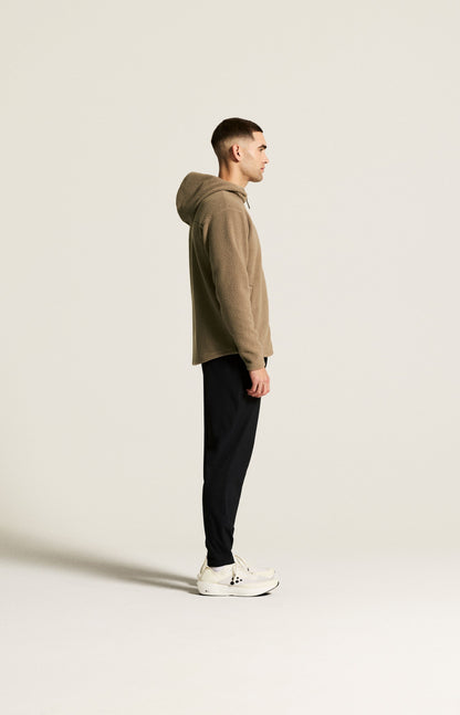 Men's Join Pile Fleece FZ Hood - Taupe Men's Midlayers and Hoodies Craft Sportswear NA