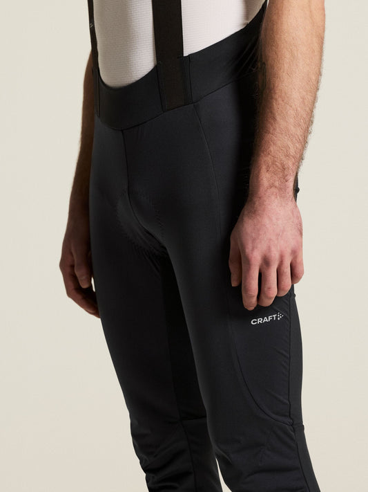 Men's SubZ Cycling Wind Bib Tights C3 - Black Men's Pants and Tights Craft Sportswear NA